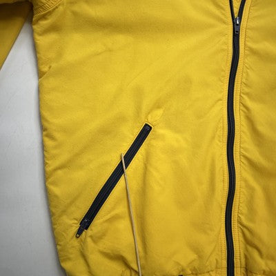 Vintage L.L. Bean Three Season Bomber Jacket Size Large Tall Yellow Fleece Lined