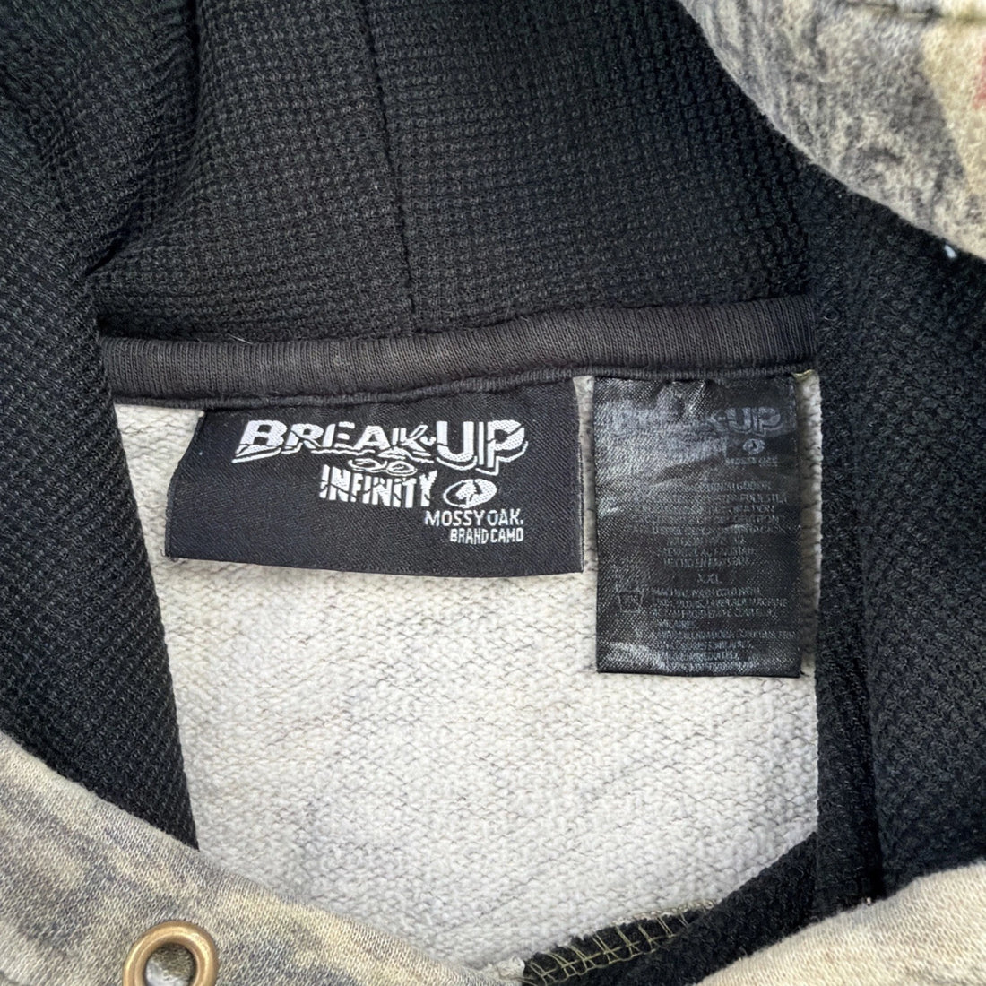 Mossy Oak Camo Sweatshirt Hoodie Size 2XL