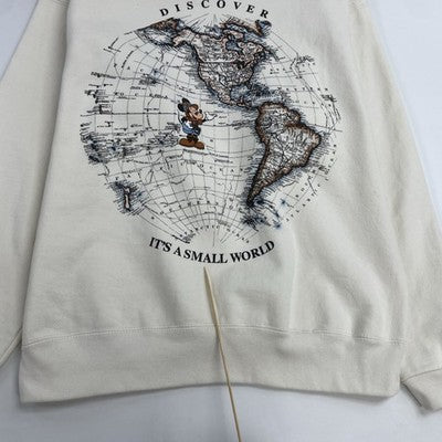 Vintage Mickey Mouse Discover It's A Small World Disney Sweatshirt Large 90s