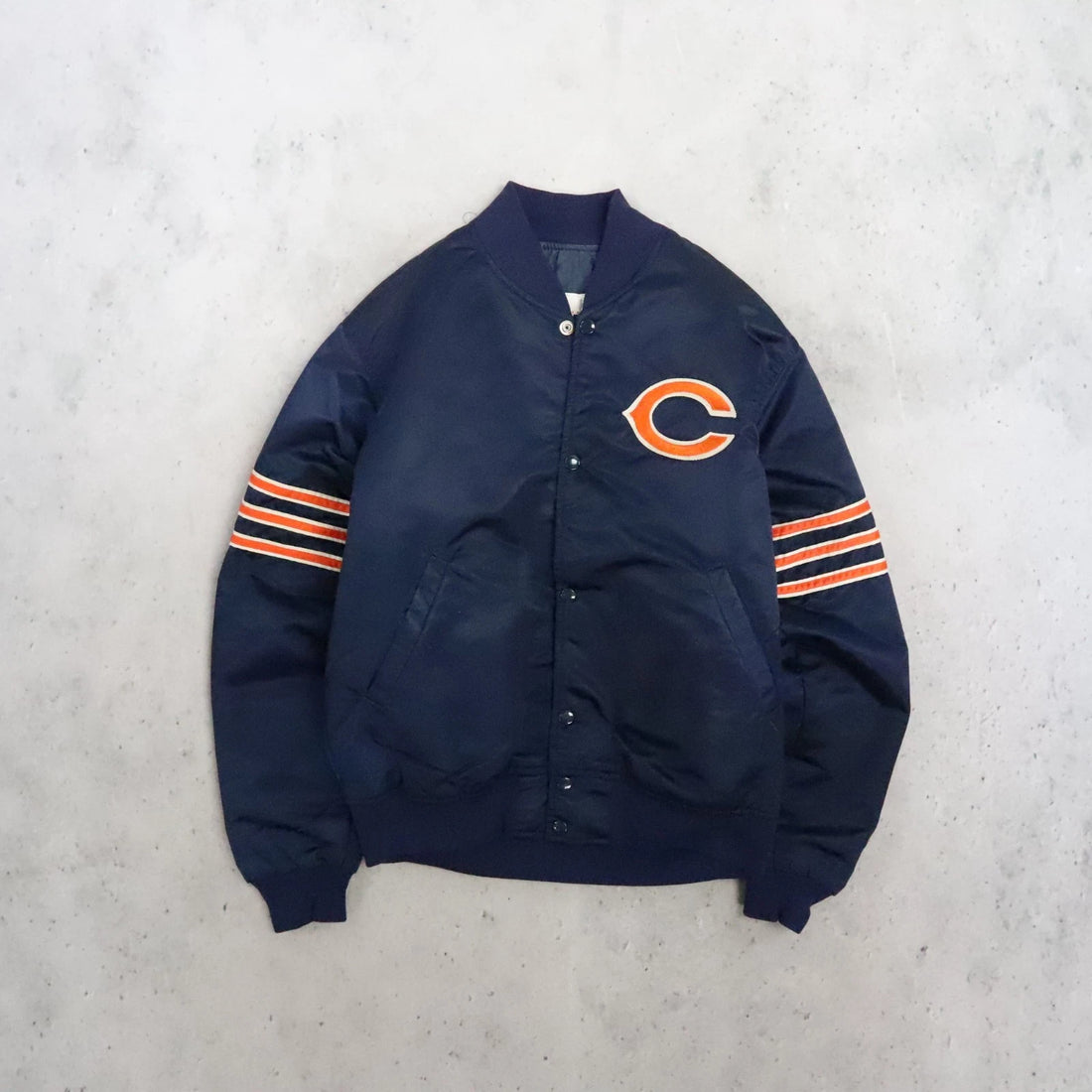 Vintage Chicago Bears Starter Satin Bomber Jacket Size Medium NFL