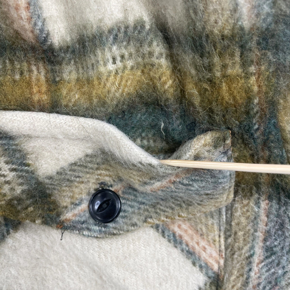 Vintage The Bell Shirt Wool Shirt Jacket Size Medium Plaid