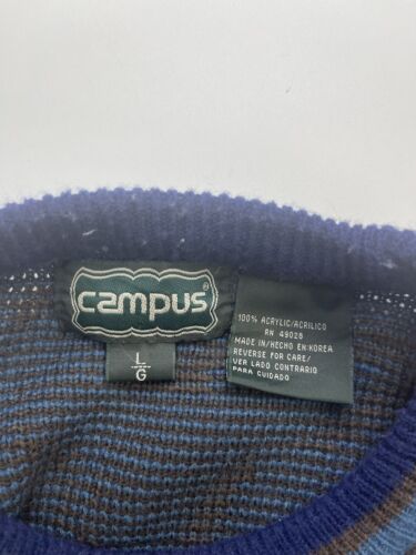 Vintage Campus Dog Lake Crewneck Sweater Size Large