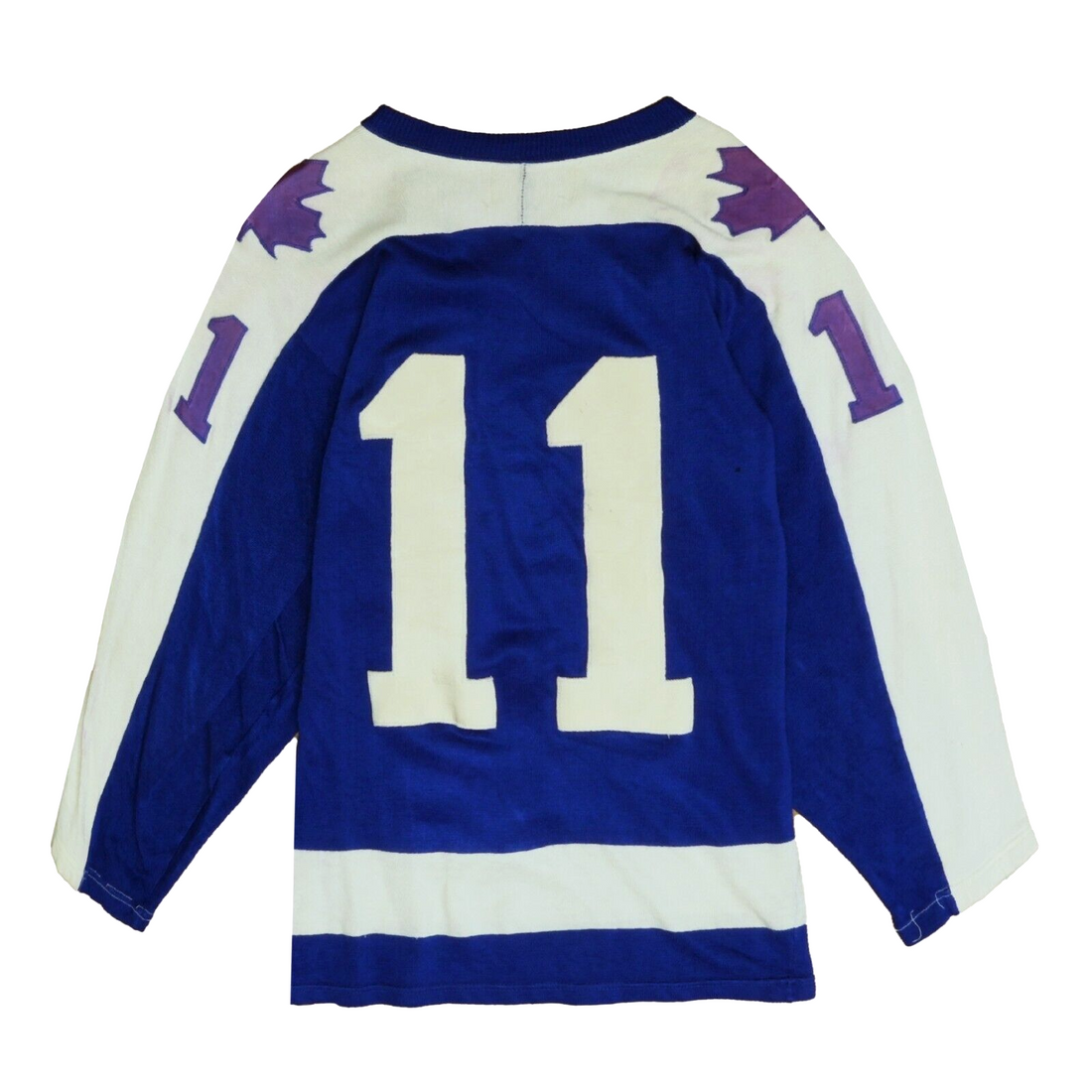 Vintage Toronto Maple Leafs Zach Hyman Doug Laurie Jersey Size Small 80s Blue