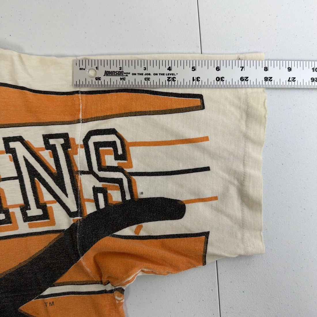 Vintage Texas Longhorns Magic Johnson Ts T-Shirt Large All Over Print 90s NCAA