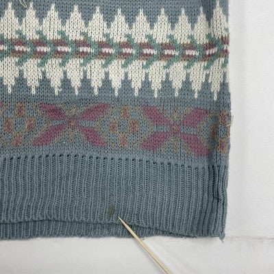 Vintage St. John's Bay Knit Crewneck Sweater Size Large Fair Isle