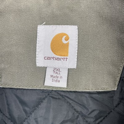 Carhartt Canvas Active Bomber Work Jacket Size 2XL Tall Gray