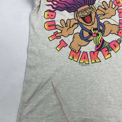 Vintage Butt Naked Bungee T-Shirt Size Large 90s