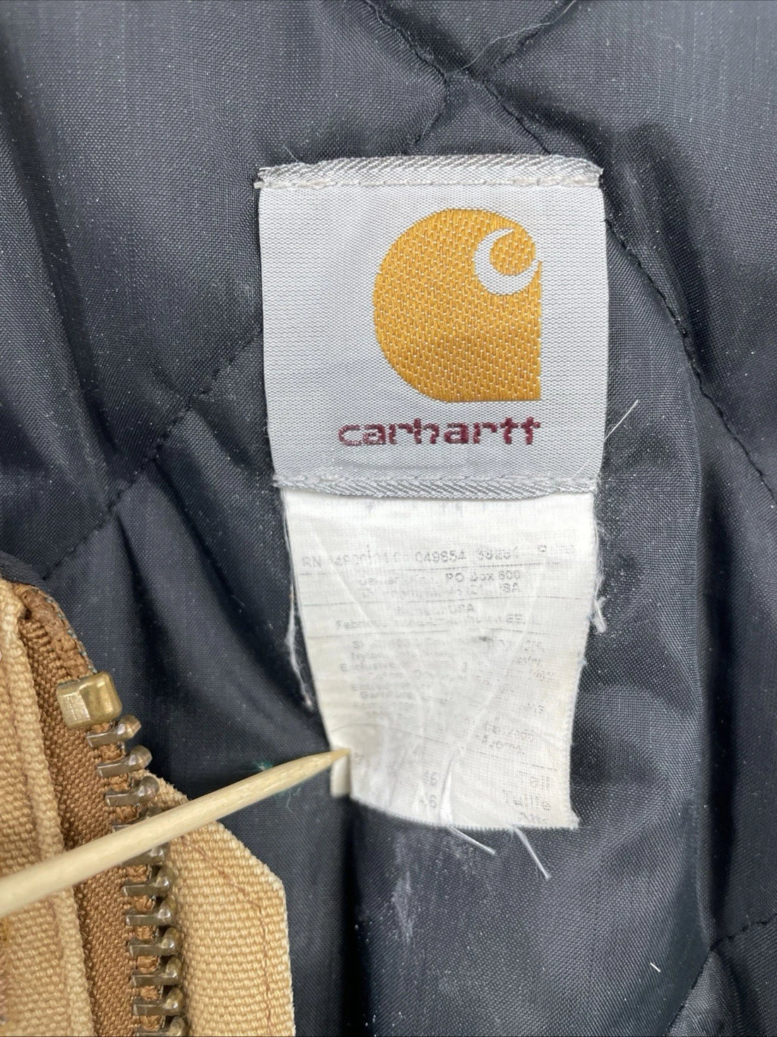 Carhartt Canvas Arctic Work Jacket Size 46 Tall Brown
