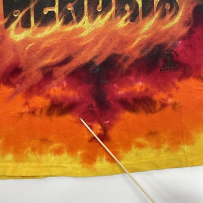Vintage Jimi Hendrix Liquid Blue Tie Dye T-Shirt Size XL