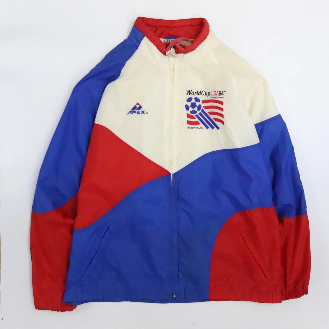 Vintage Team USA Soccer Apex One Windbreaker Light Jacket Size Large FIFA