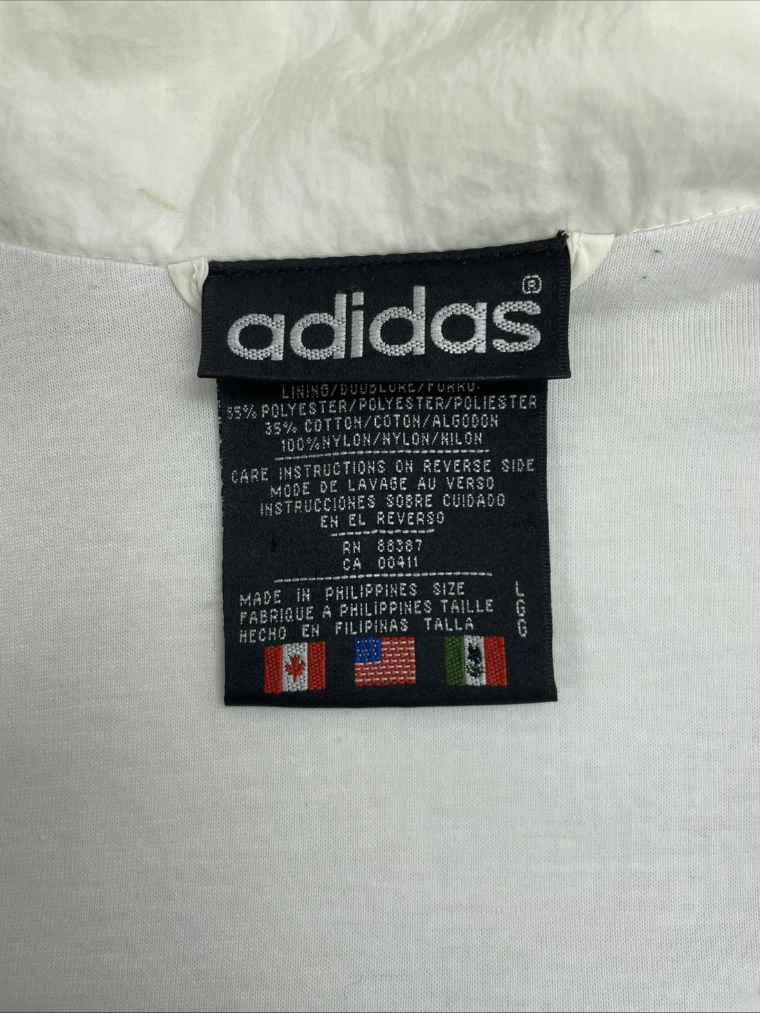 Vintage Adidas Windbreaker Light Jacket Size Large