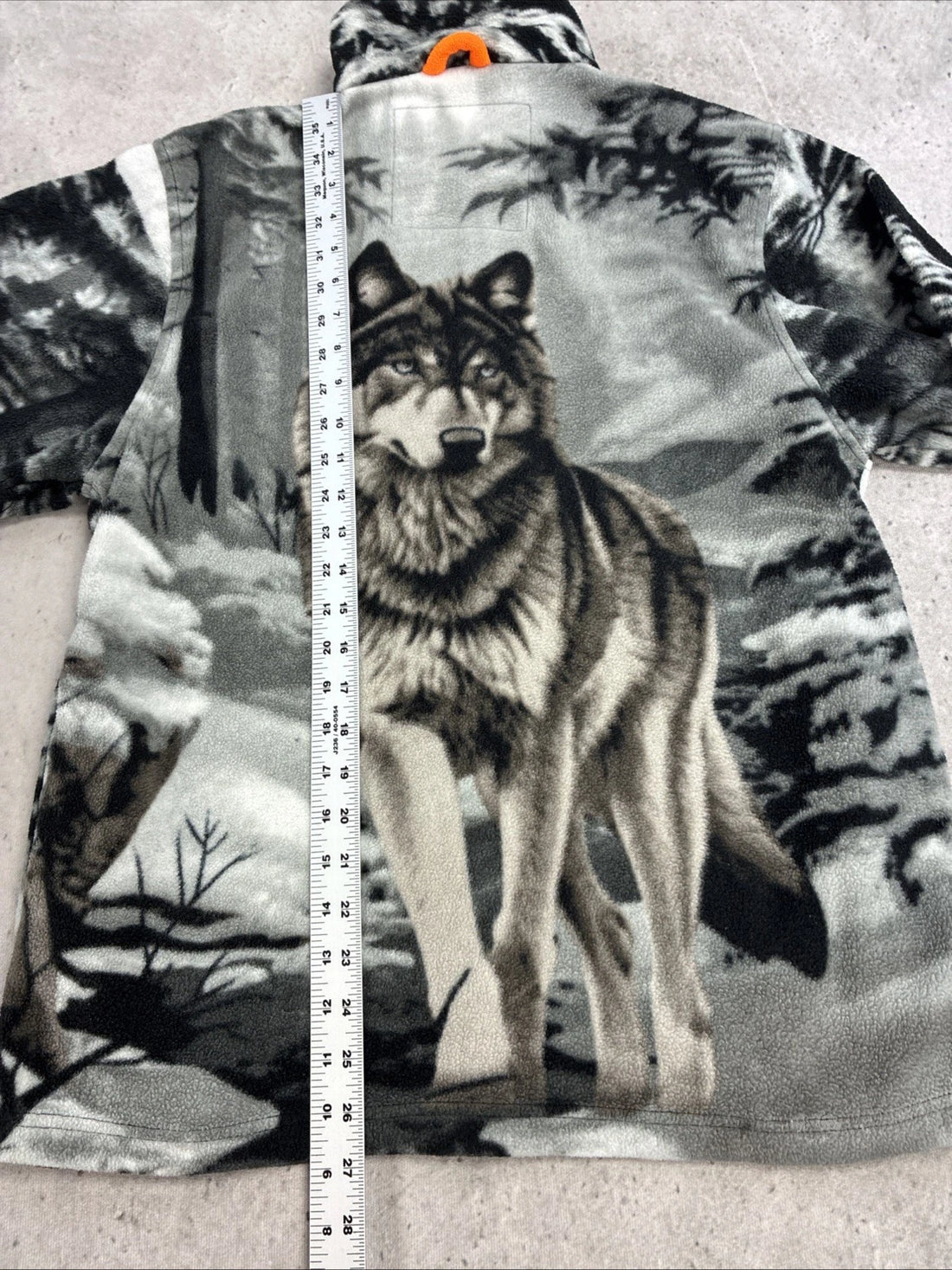 Wolf Forest Winter Fleece Jacket Size Small