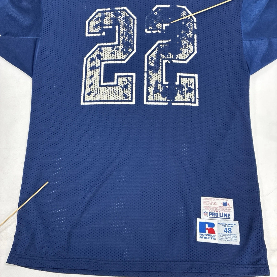 Vintage Dallas Cowboys Emmitt Smith Authentic Russell Athletic Jersey 48 NFL