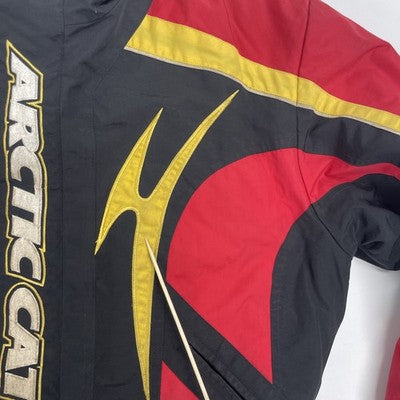 Vintage Arctic Cat Snowmobile Racing Jacket Size Medium Insulated