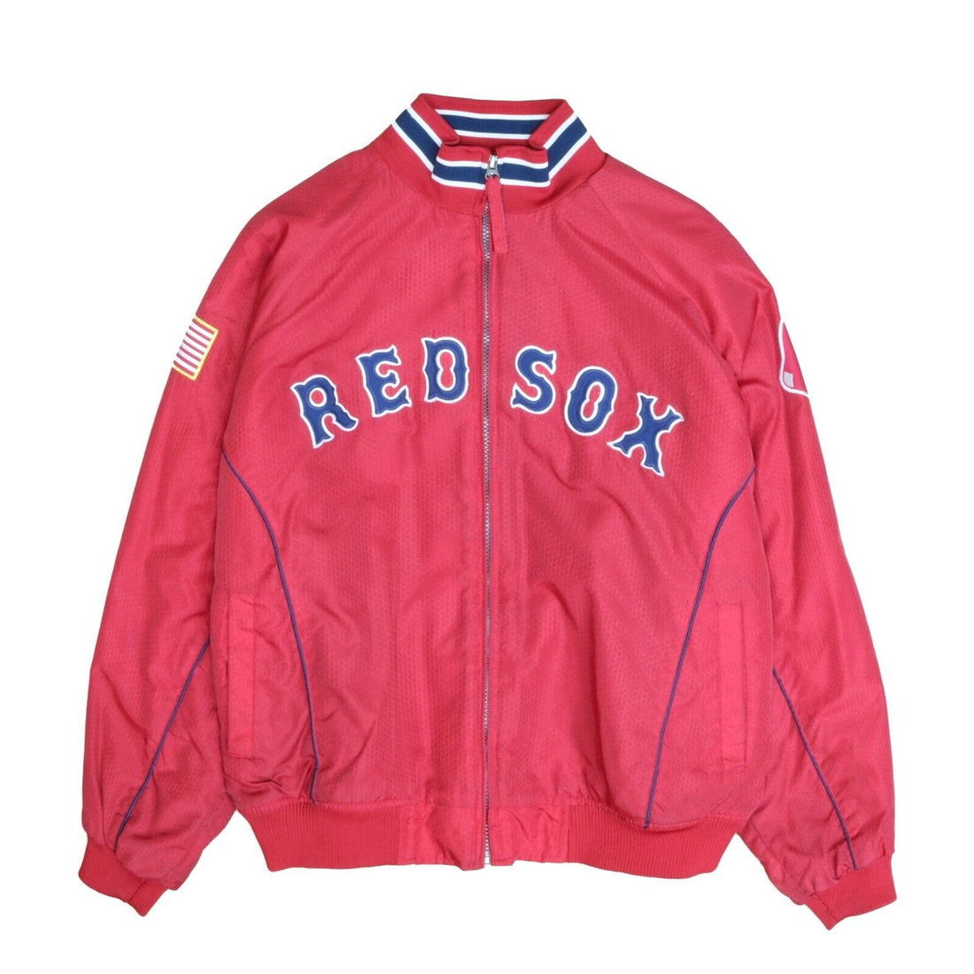New Vintage Majestic MLB Boston Red Sox Bomber Varsity Jacket Size Large