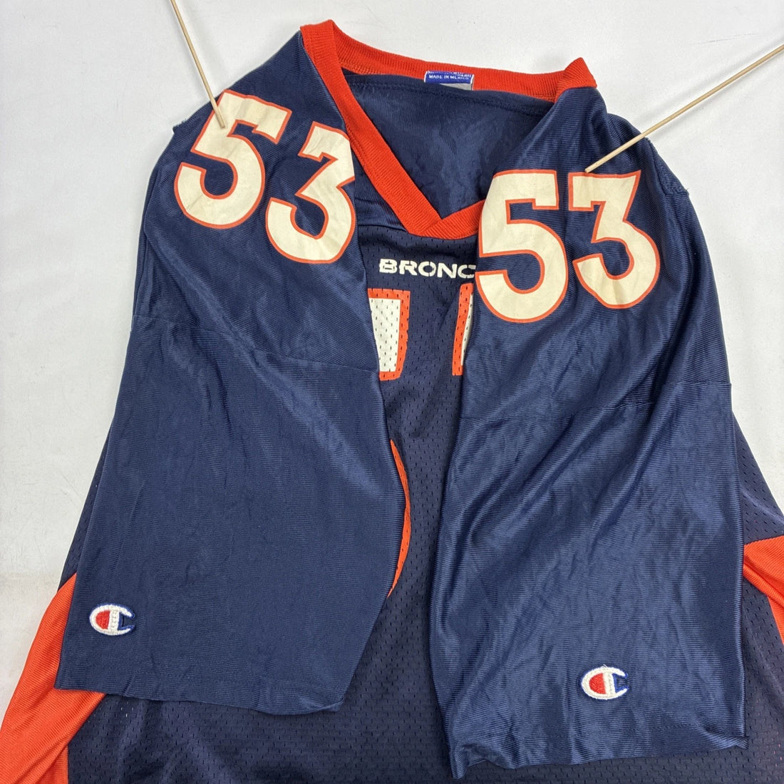 Vintage Denver Broncos Bill Romanowski Champion Jersey Size Large NFL