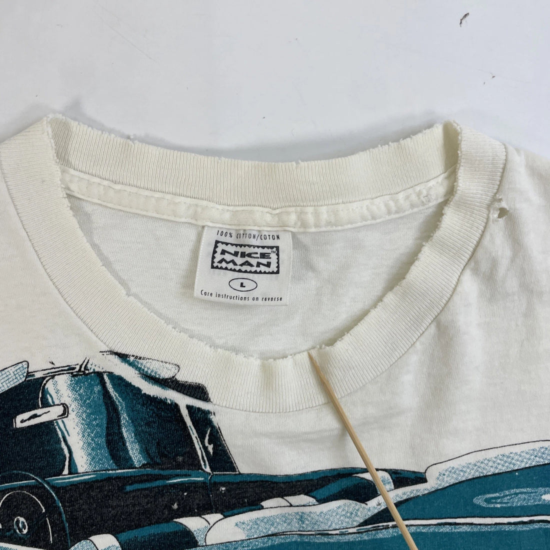 Vintage Chevrolet Stock Street Strip T-Shirt Size Large Cars Auto 90s