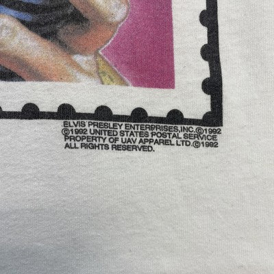 Vintage Elvis Presley Stamp T-Shirt Size XL Music 90s