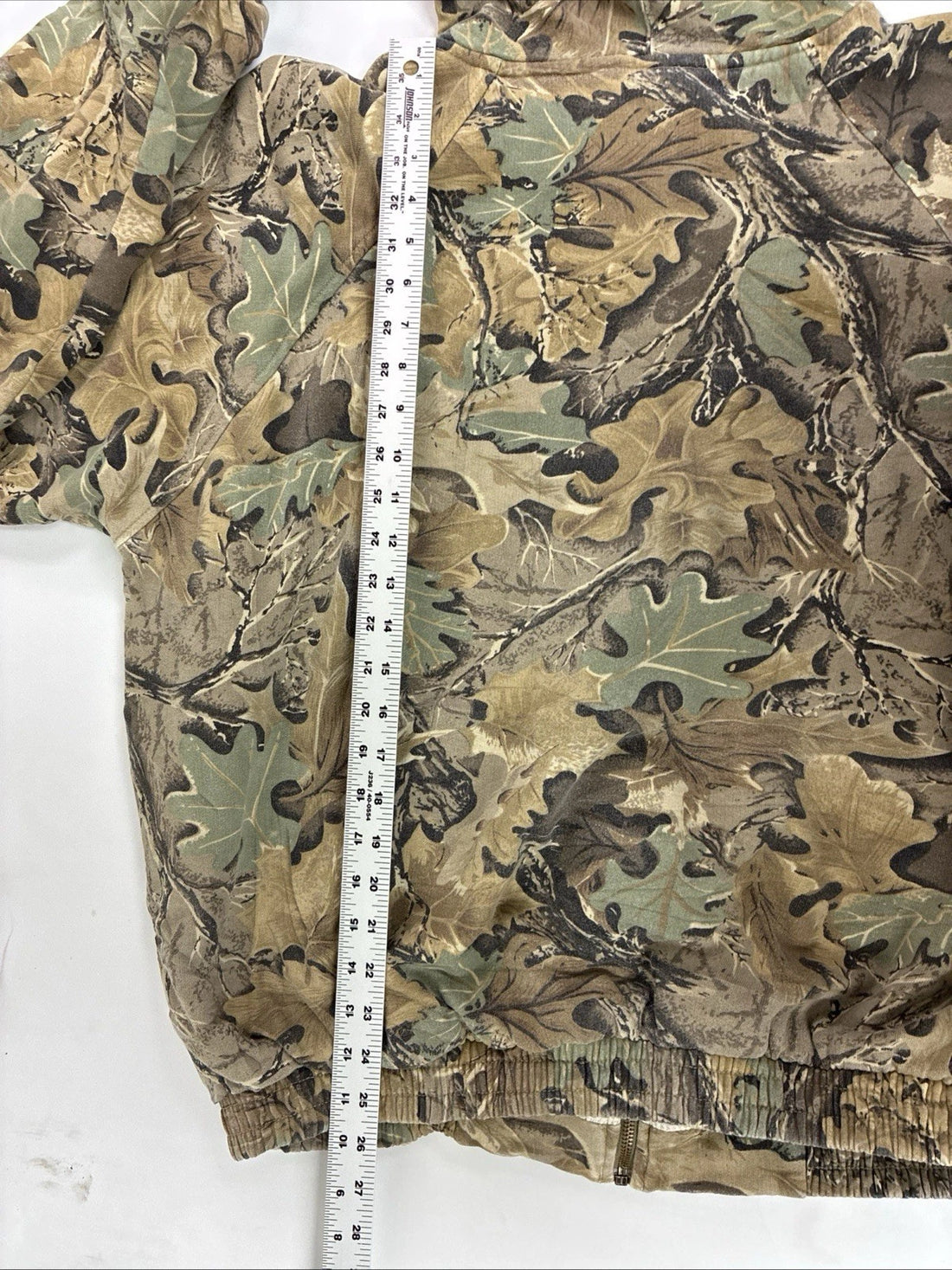 Tree Camo Thermal Lined Sweatshirt Hoodie Size XL