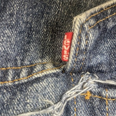 Vintage Levi's Sherpa Lined Denim Trucker Jacket Size Large