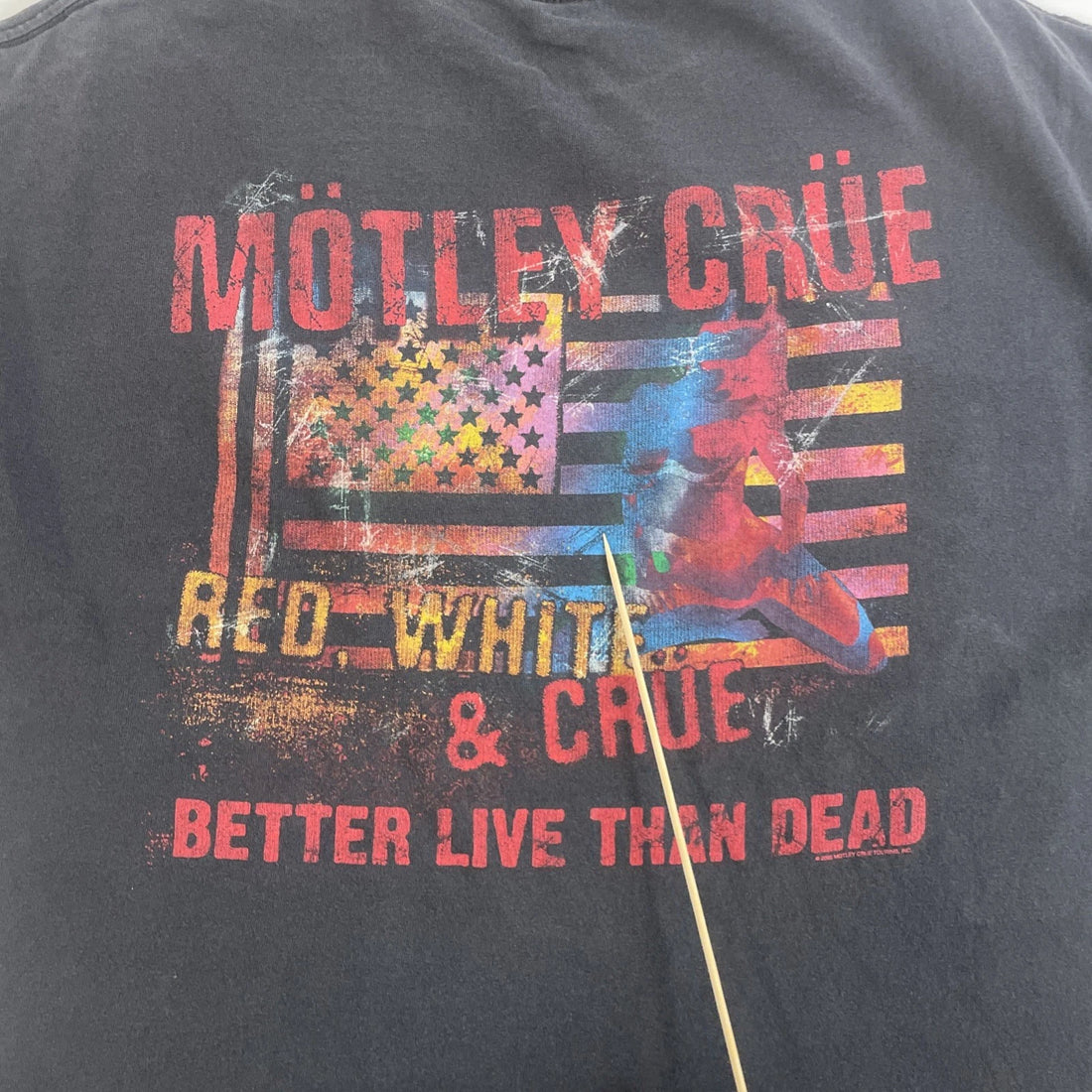 Vintage Motley Crue Better Live Than Dead T-Shirt Size XL 2005