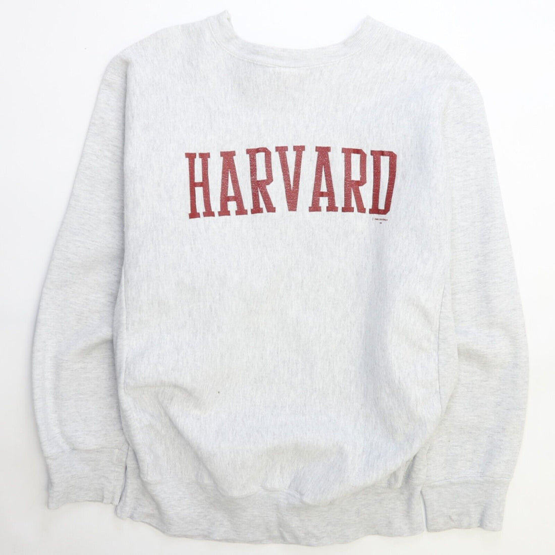 Vintage Harvard Crimson Crewneck Sweatshirt Size XL Double Sided 90s