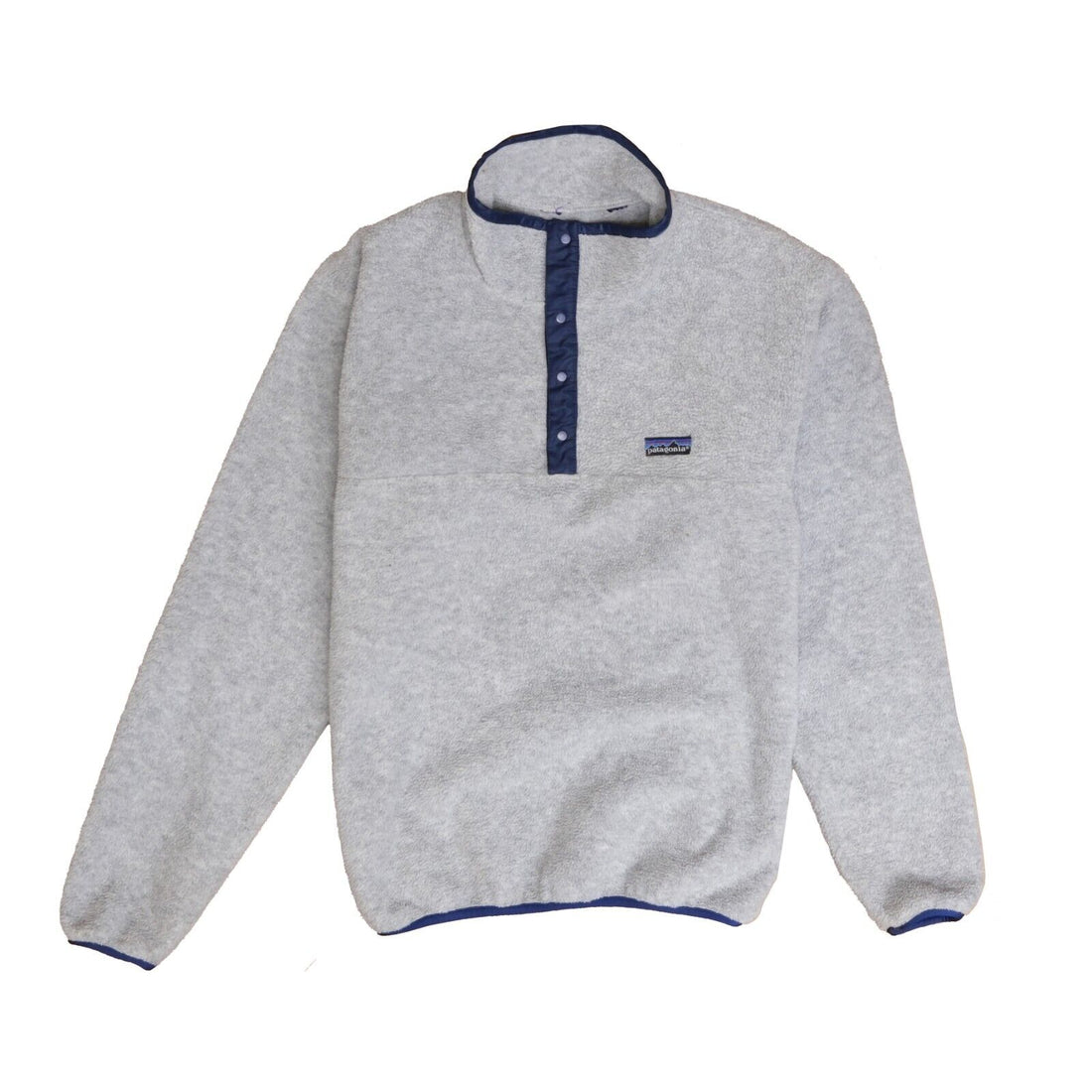 Vintage Patagonia Snap T Fleece Jacket Size Medium Light Gray Pullover