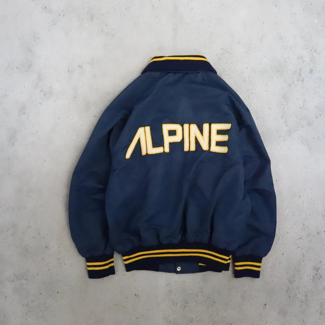 Vintage Alpine Car & Audio Bomber Jacket Size 44 70s 80s