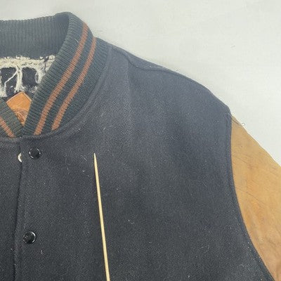 Vintage Universal Studios Orlando Leather Wool Varsity Jacket Large