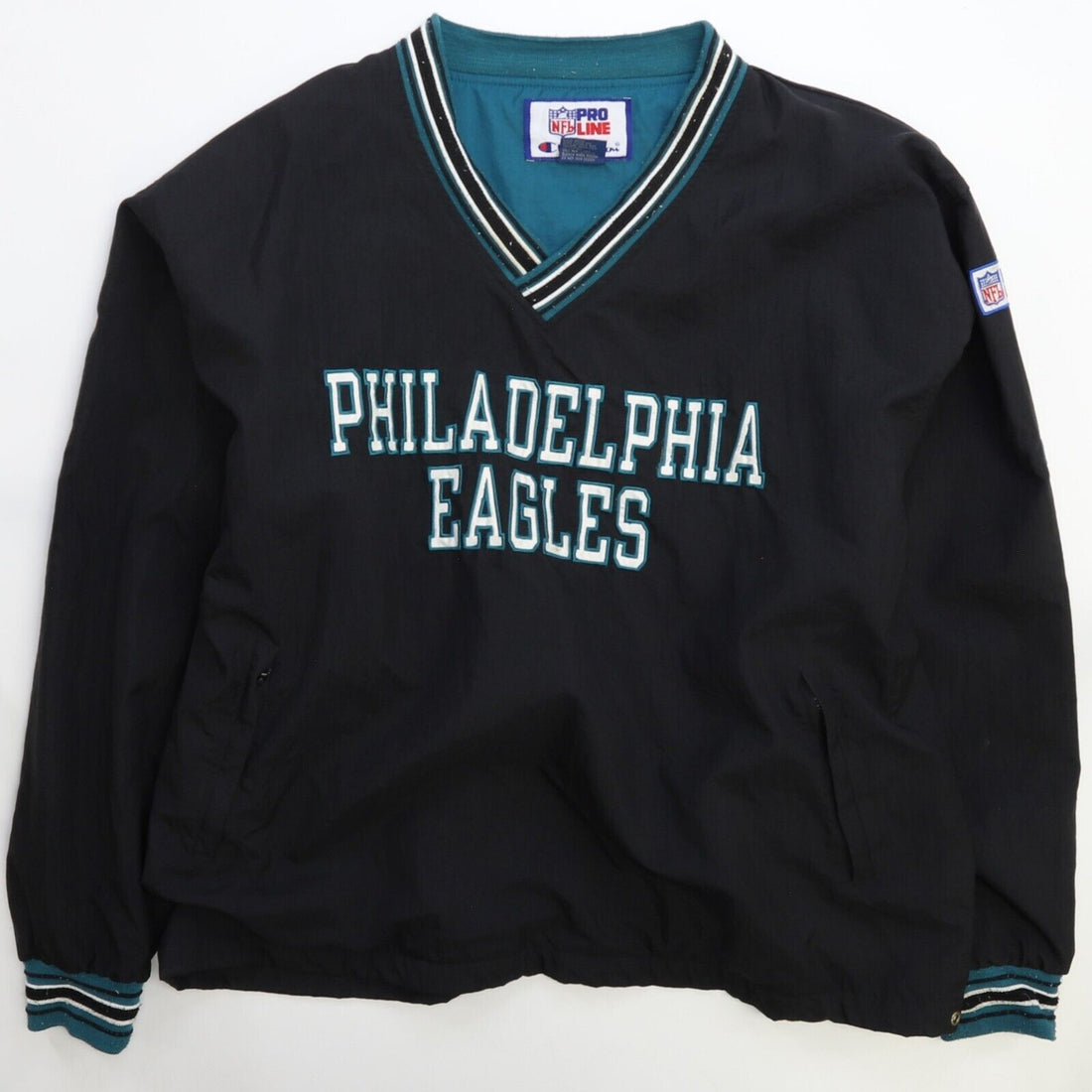 Vintage Philadelphia Eagles Champion Pullover Jacket Size XL NFL