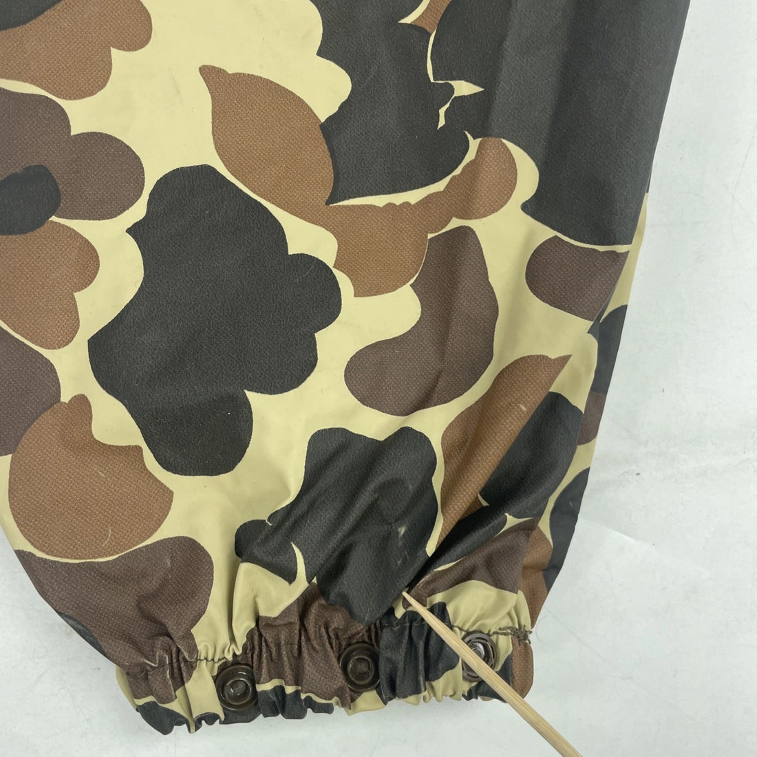 Columbia Duck Camo PVC Rain Coat Jacket Size Large