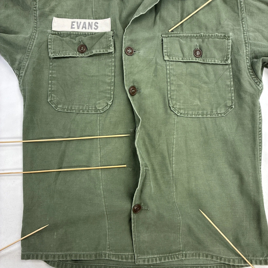 Vintage Army Field Button Up Shirt Size Medium