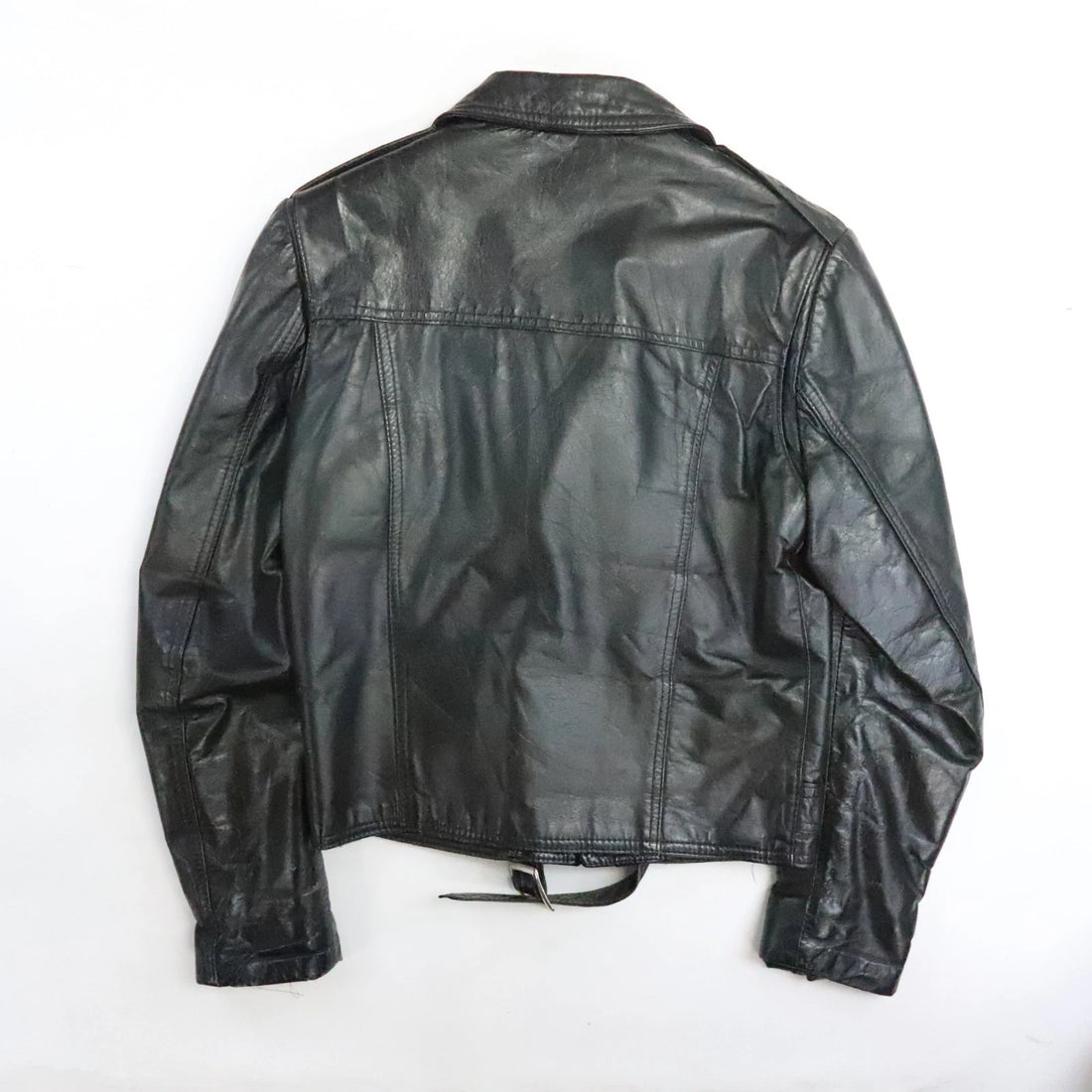 Albert Classic Leather Motorcycle Jacket Size Small