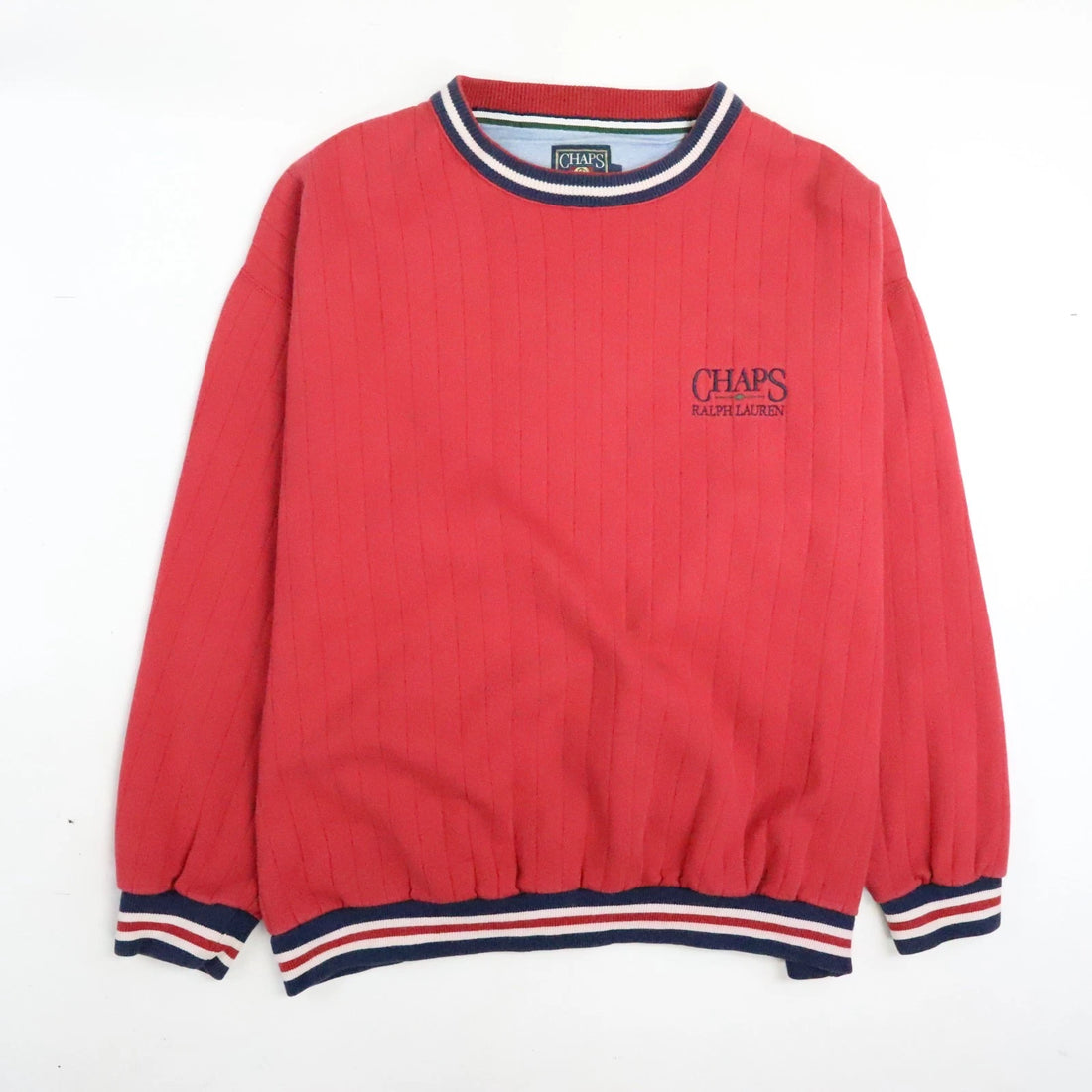 Vintage Chaps Ralph Lauren Crewneck Sweatshirt Size Large Red