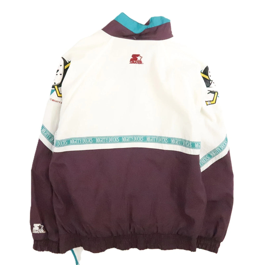 Vintage Anaheim Mighty Ducks Starter Pullover Windbreaker Jacket XL NHL