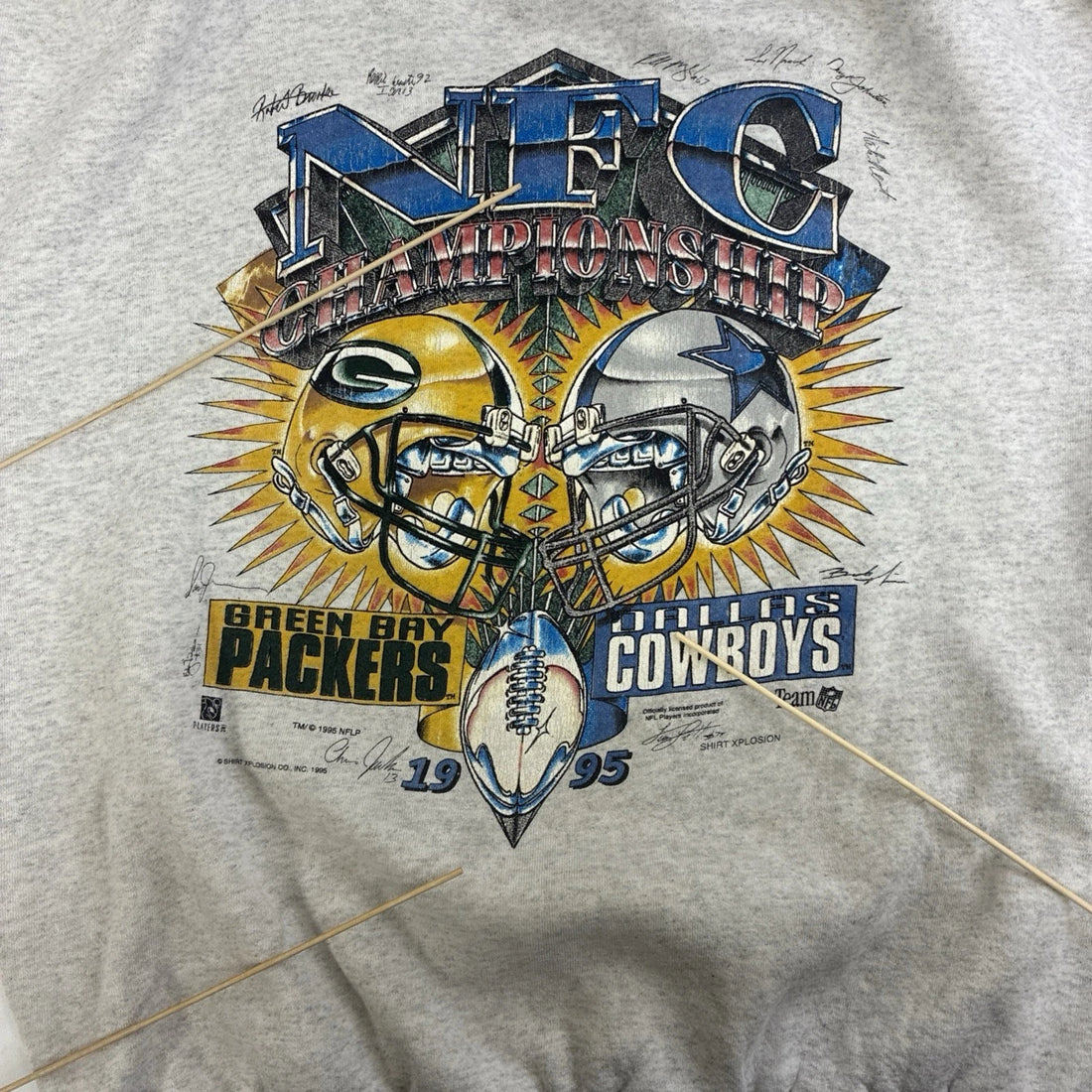 Vintage Packers Cowboys NFC Championship Sweatshirt Crewneck Size XL 90s NFL