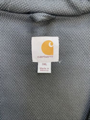 Vintage Carhartt Sweatshirt Hoodie Size 3XL Black Thermal Lined