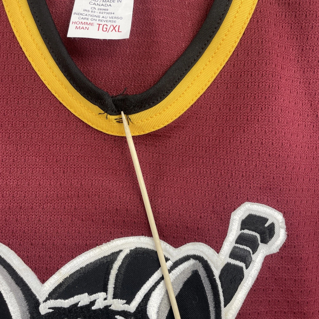 Vintage Chicago Wolves Bauer Hockey Jersey Size XL IHL AHL