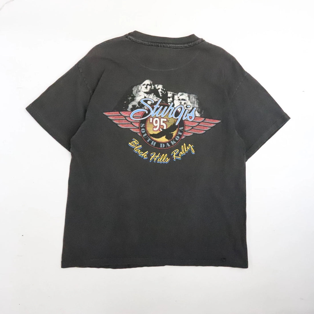 Vintage Harley Davidson Motorcycles Black Hills Rally Sturgis T-Shirt Large 90s
