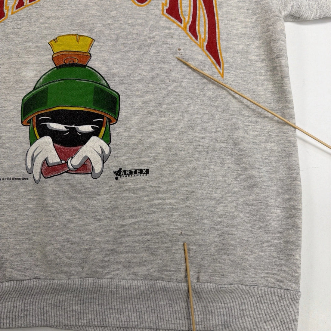 Vintage Marvin The Martian Minnesota Crewneck Sweatshirt Large Cartoon 90s