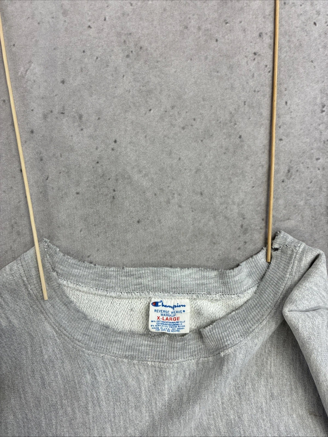 Vintage Virginia Tech Champion Reverse Weave Crewneck Sweatshirt Size XL 80s