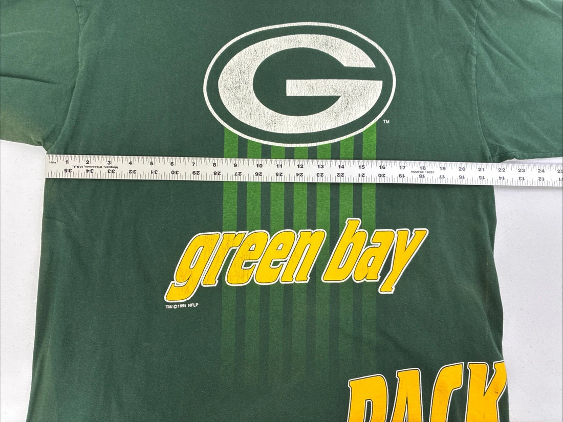 Vintage Green Bay Packers T-Shirt Size XL Wrap Around 1995 90s NFL