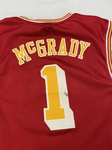 Vintage Houston Rockets Tracy McGrady Reebok Jersey Medium Hardwood Classic  NBA