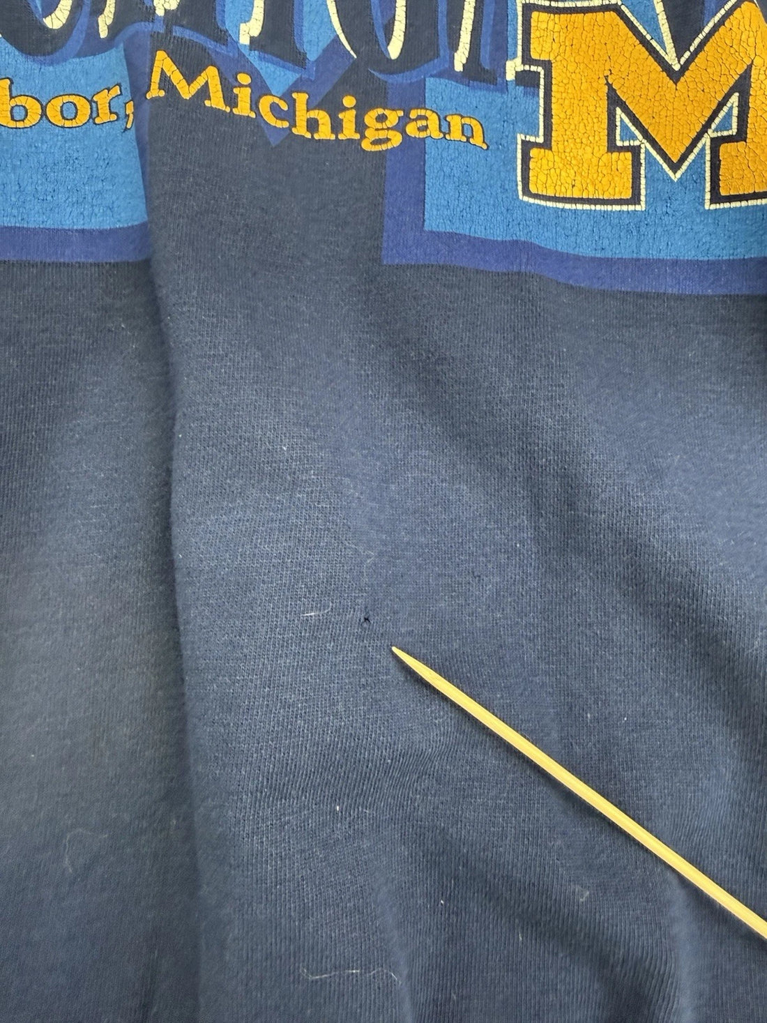 Vintage Michigan Wolverines Starter Sweatshirt Size Large NCAA