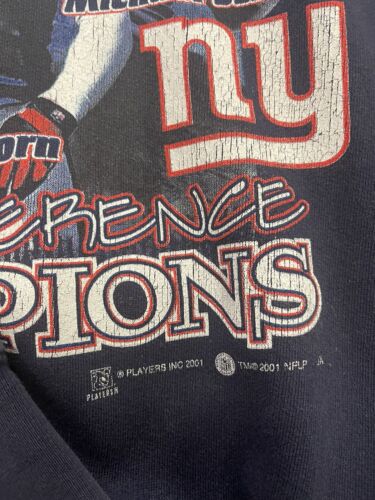 Vintage New York Giants Conference Champions Sweatshirt Size XL 2001 NFL