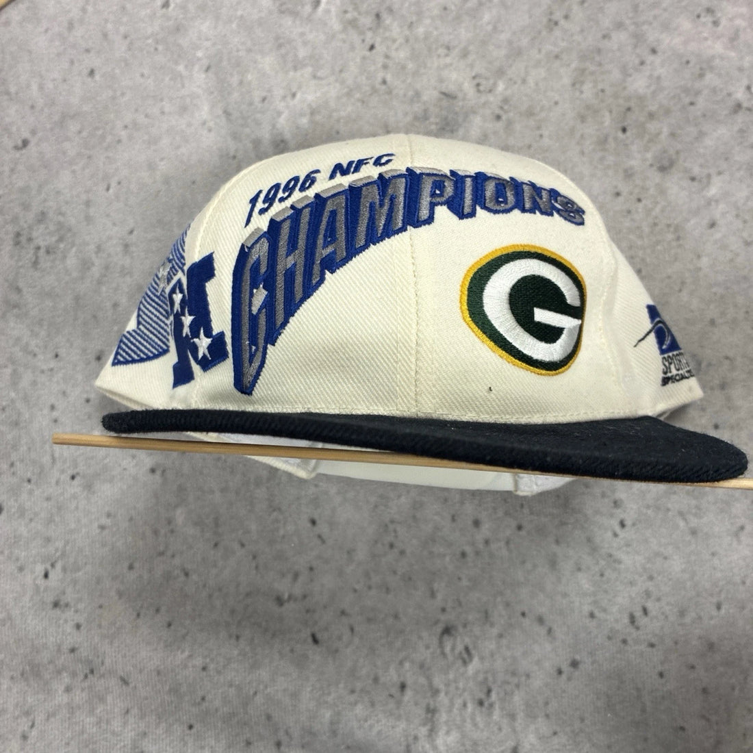 Vintage Green Bay Packers Wool Shadow Sports Specialties Snapback Hat 1996 NFL