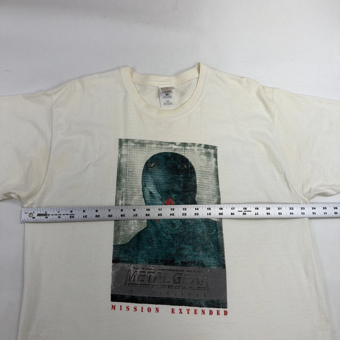 Vintage Metal Gear Solid Mission Extended T-Shirt XL Playstation Video Game