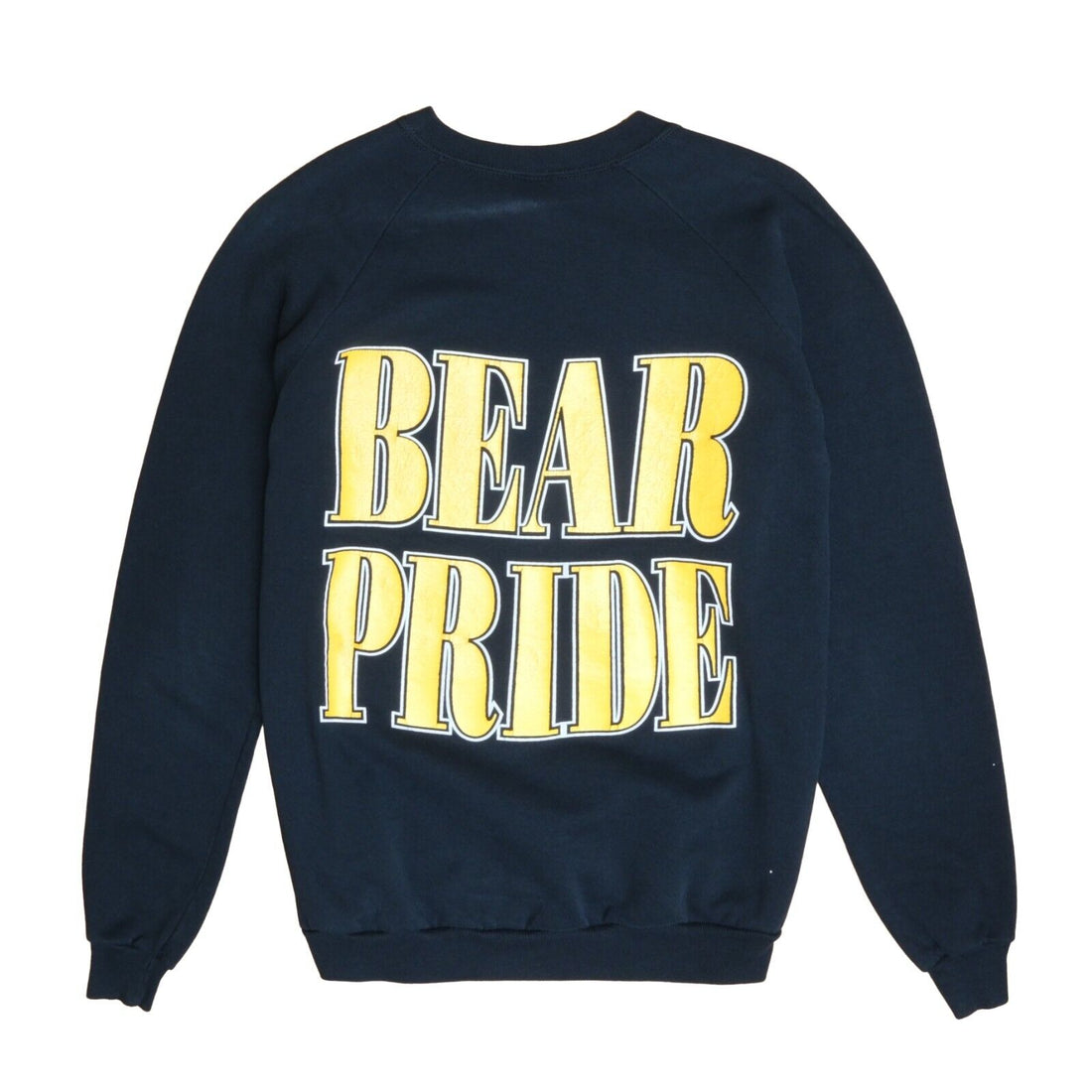 Vintage Bear Pride Sweatshirt Crewneck Size Large Black 90s NCAA