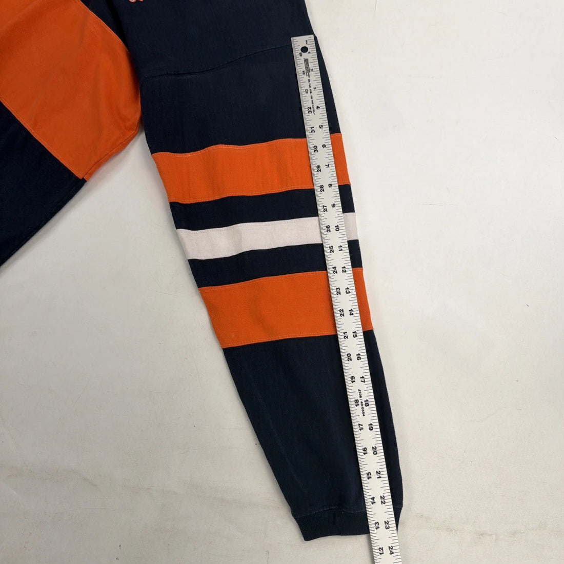 Vintage Chicago Bears Long Sleeve 1/4 Zip Rugby Shirt Size Large 1997 90s NFL