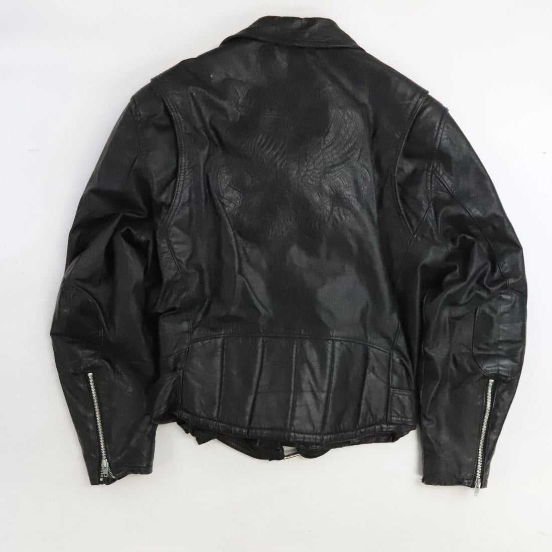 Intersect Live The Adventure Leather Classic Motorcycle Jacket Size 40 Black